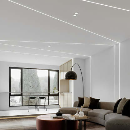 Mini Recessed Invisible LED Strip Lights Under Cabinet Lighting Linear Lights-Lighom