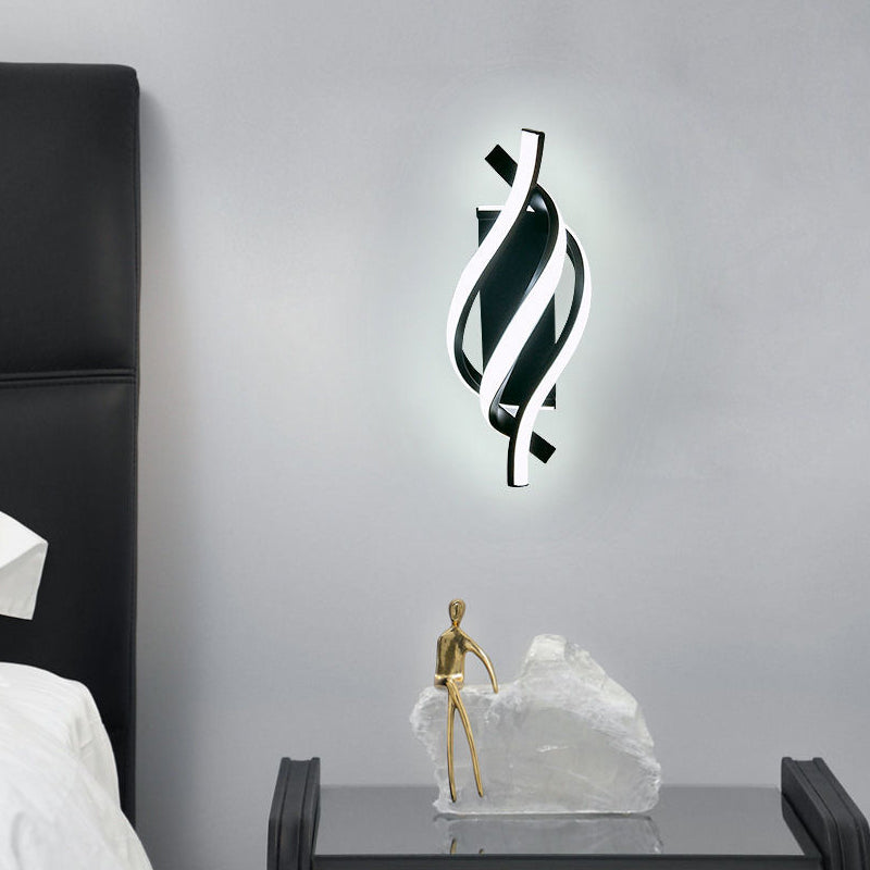 Spiral Minimalist 3-Step Dimming LED Modern Wall Sconce