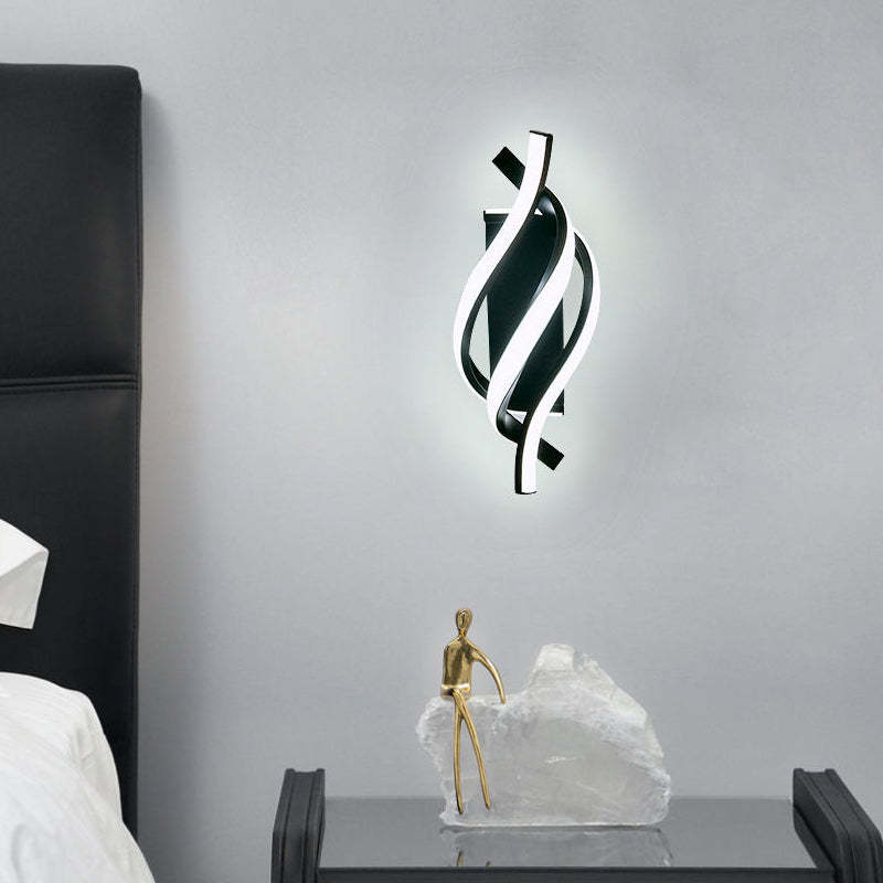 Spiral Minimalist 3-Step Dimming LED Modern Wall Sconce