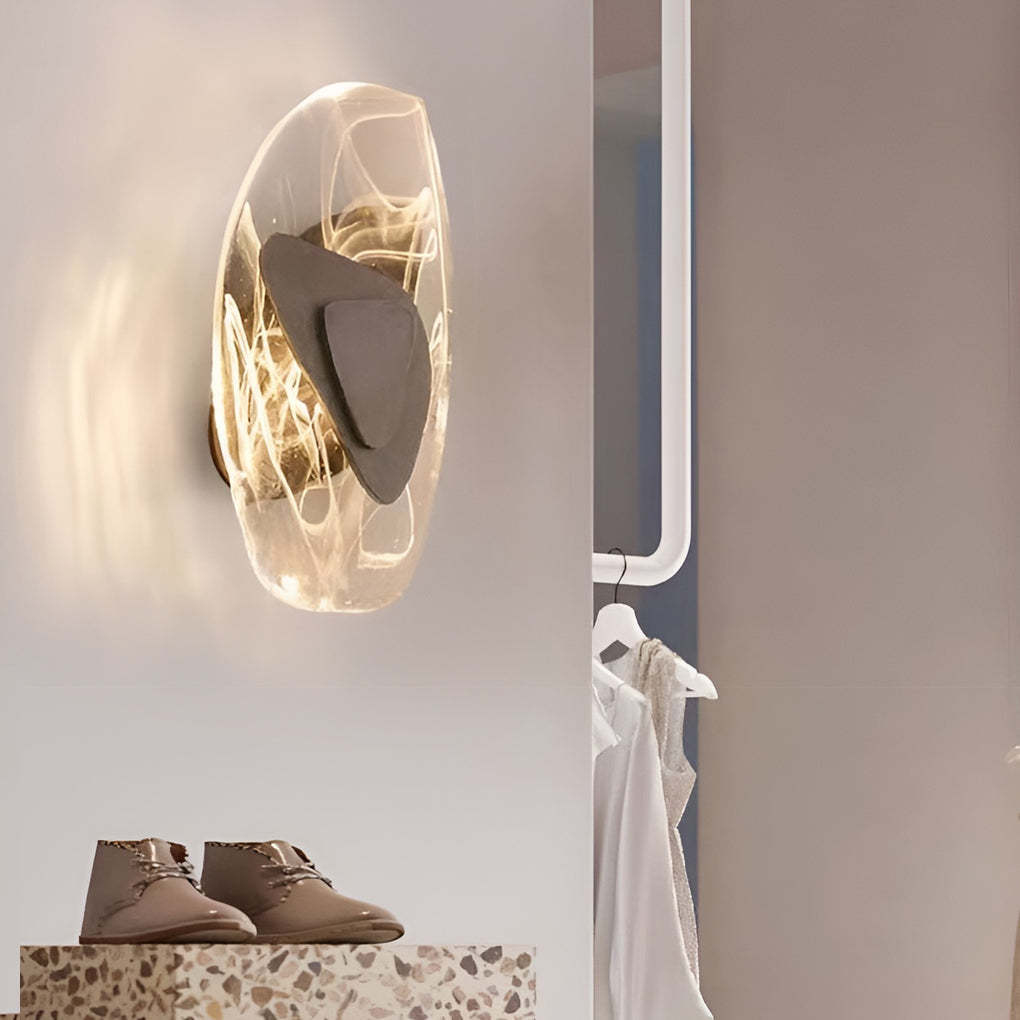 Creative Glass Three Step Dimming Light LED Modern Wall Lamp Wall Sconce Lighting-Lighom