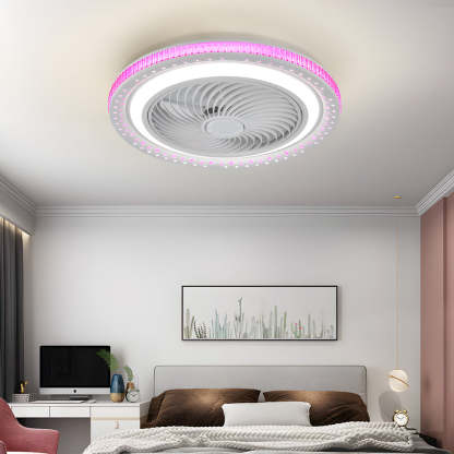 19.7 in. Bladeless LED Ceiling Fan with Remote