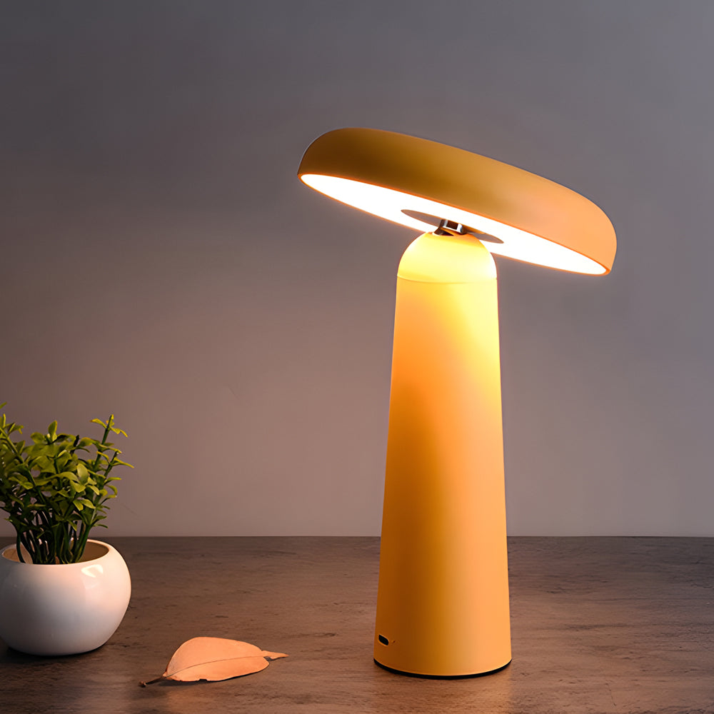 Tiltable Mushroom Touch USB Rechargeable Lamp