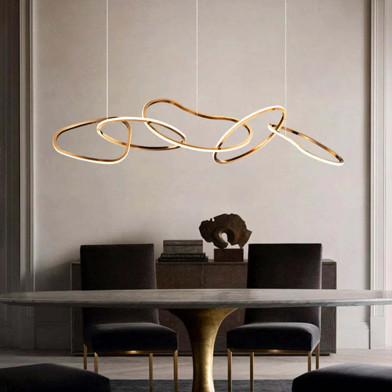 Irregular Circular Chainlink Dimmable Plated