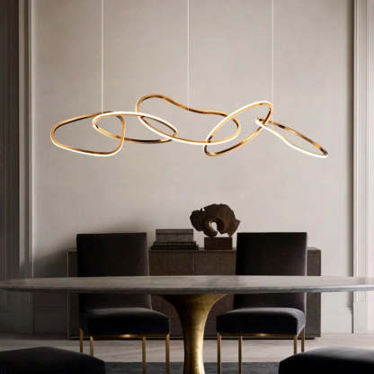 Irregular Circular Chainlink Dimmable Plated
