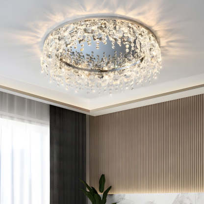 Round Crystal Tassel Modern Ceiling Lamp