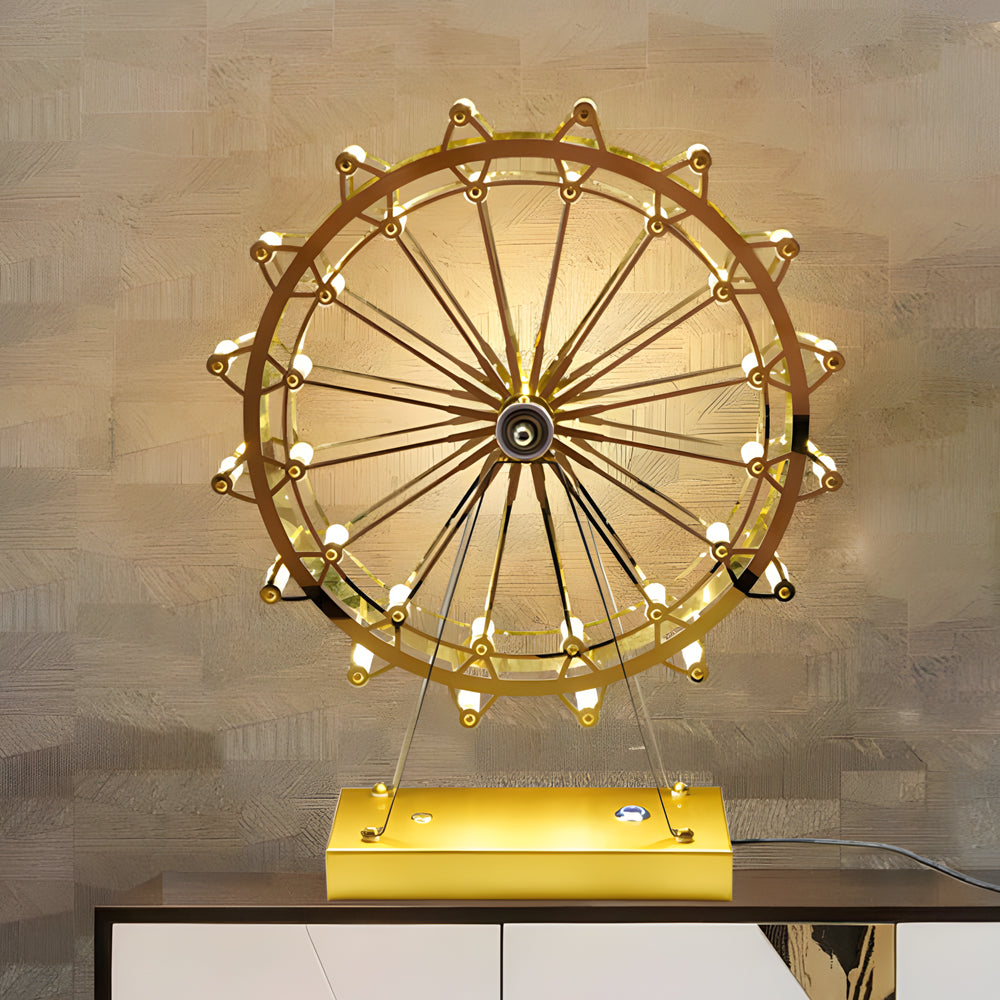 Vintage Ferris Wheel Integrated LED Table Lamp