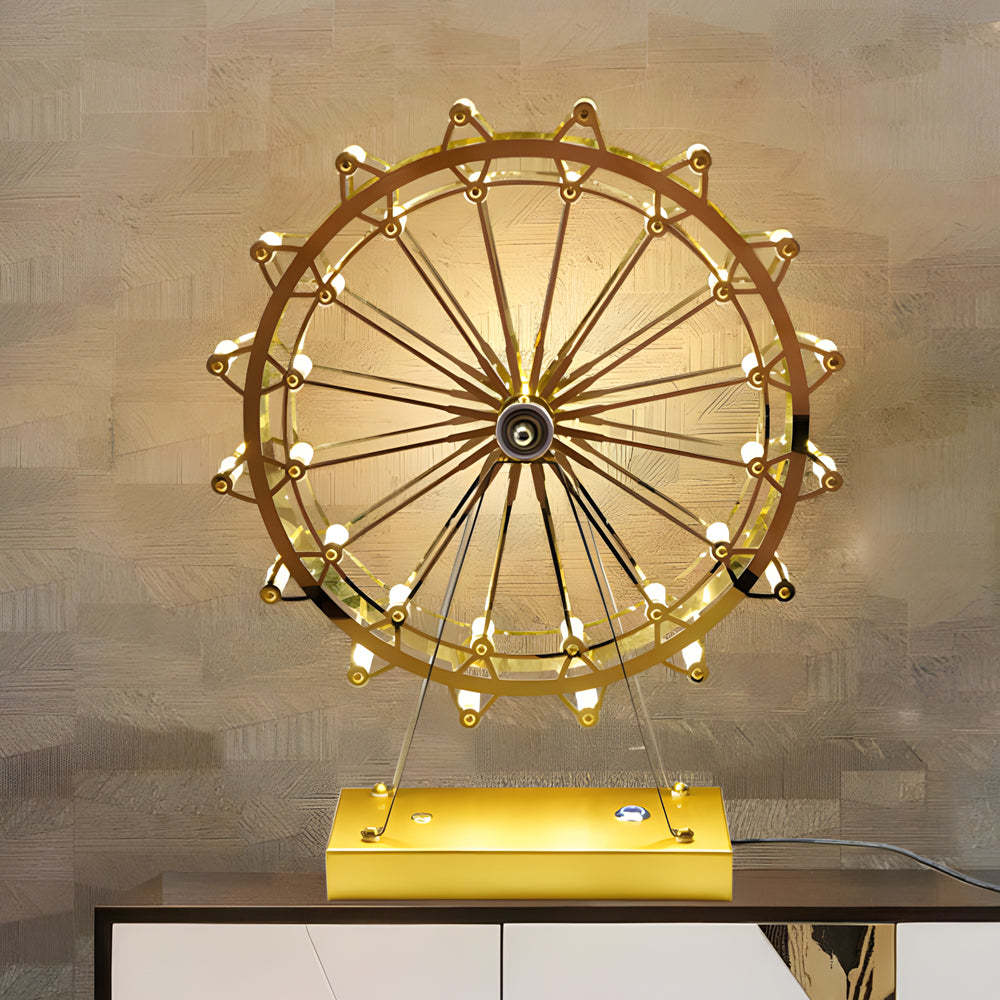 Vintage Ferris Wheel Integrated LED Table Lamp