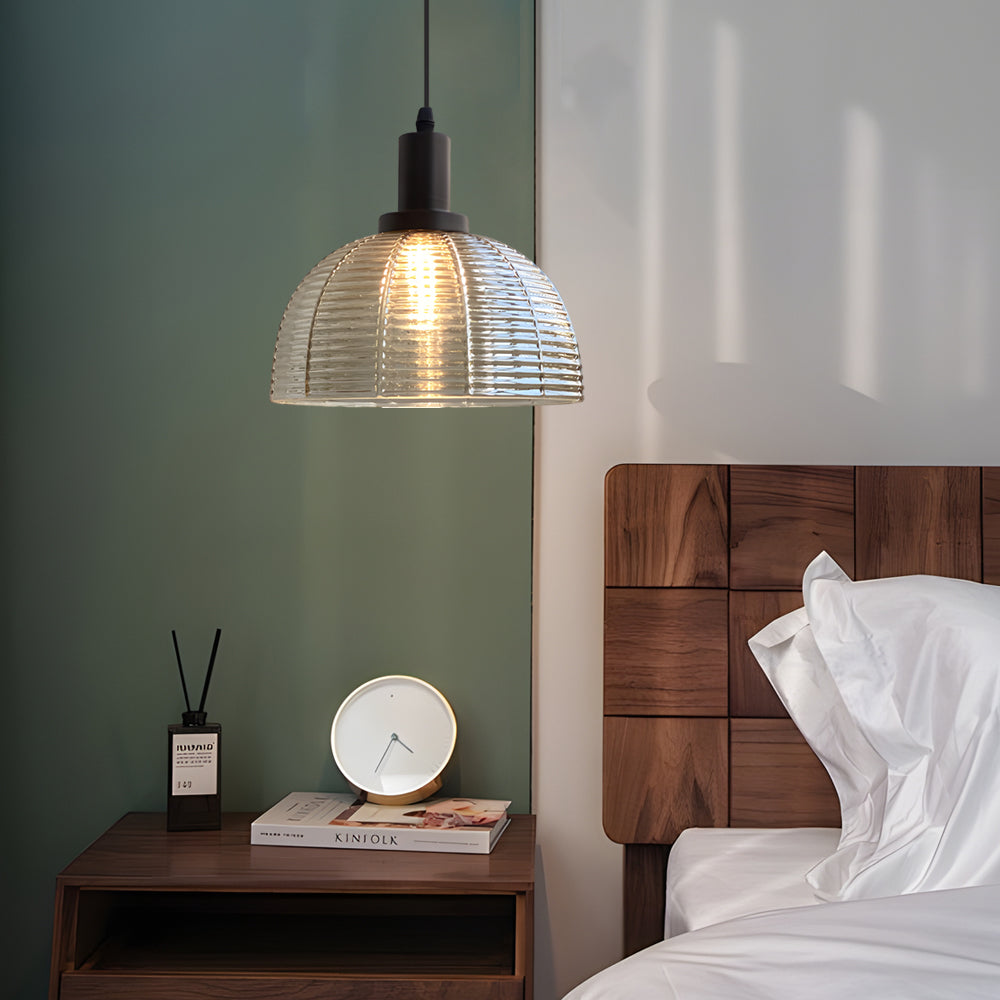 Vintage Glass Dome Pendant Light