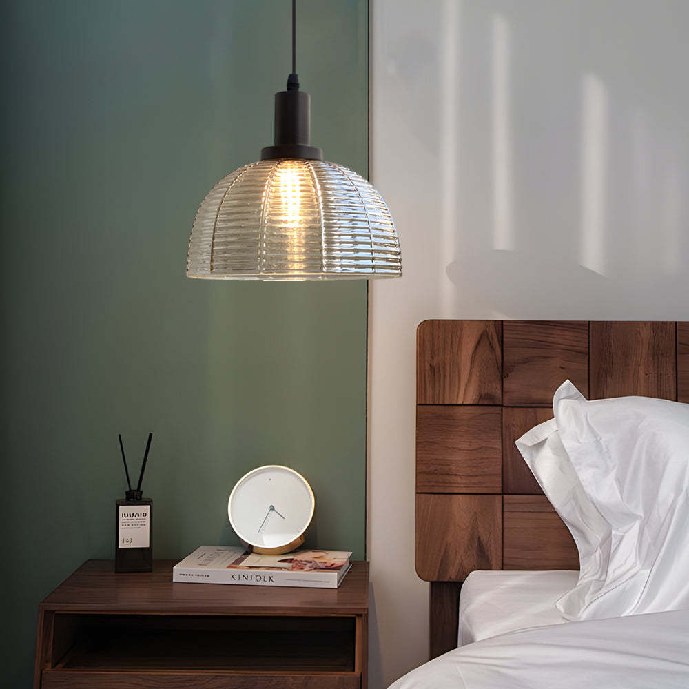 Vintage Glass Dome Pendant Light