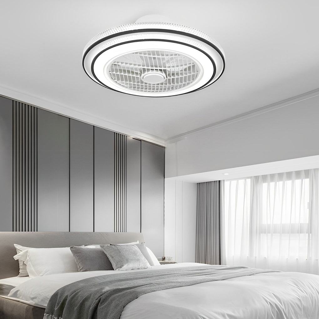 Intelligent Timing Mute LED Modern Bladeless Fan