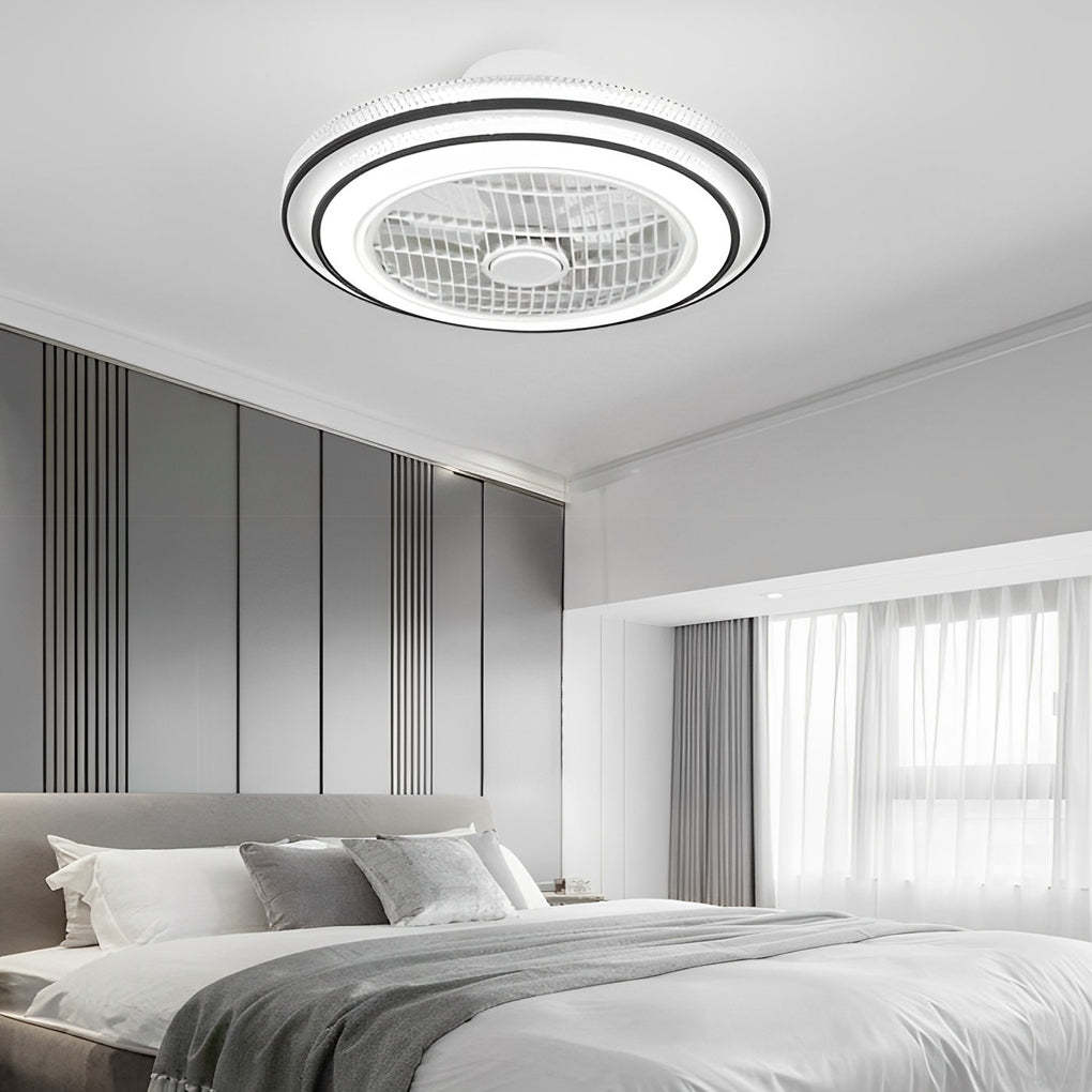 Intelligent Timing Mute LED Modern Bladeless Fan