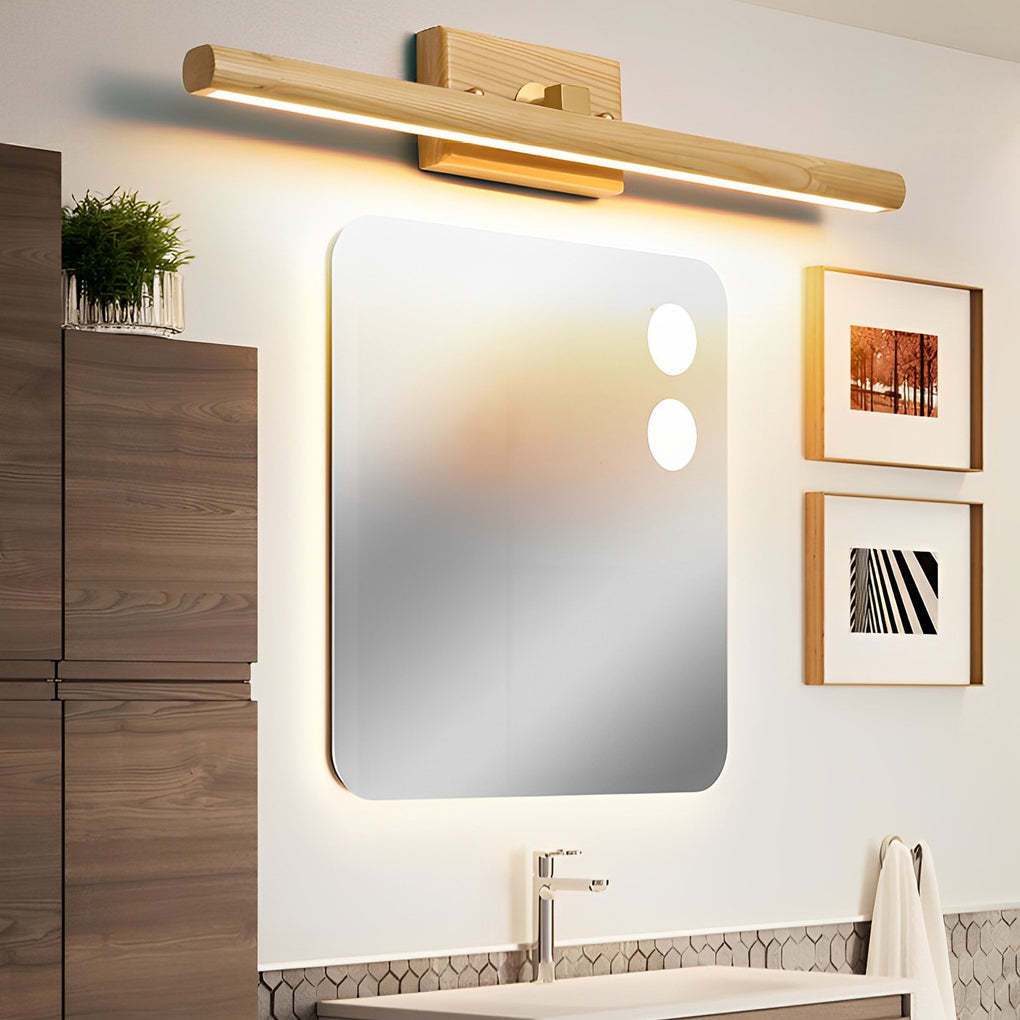 15''/23''/35'' Bathroom Vanity Light with Rotatable Wood LED Fixture-Lighom