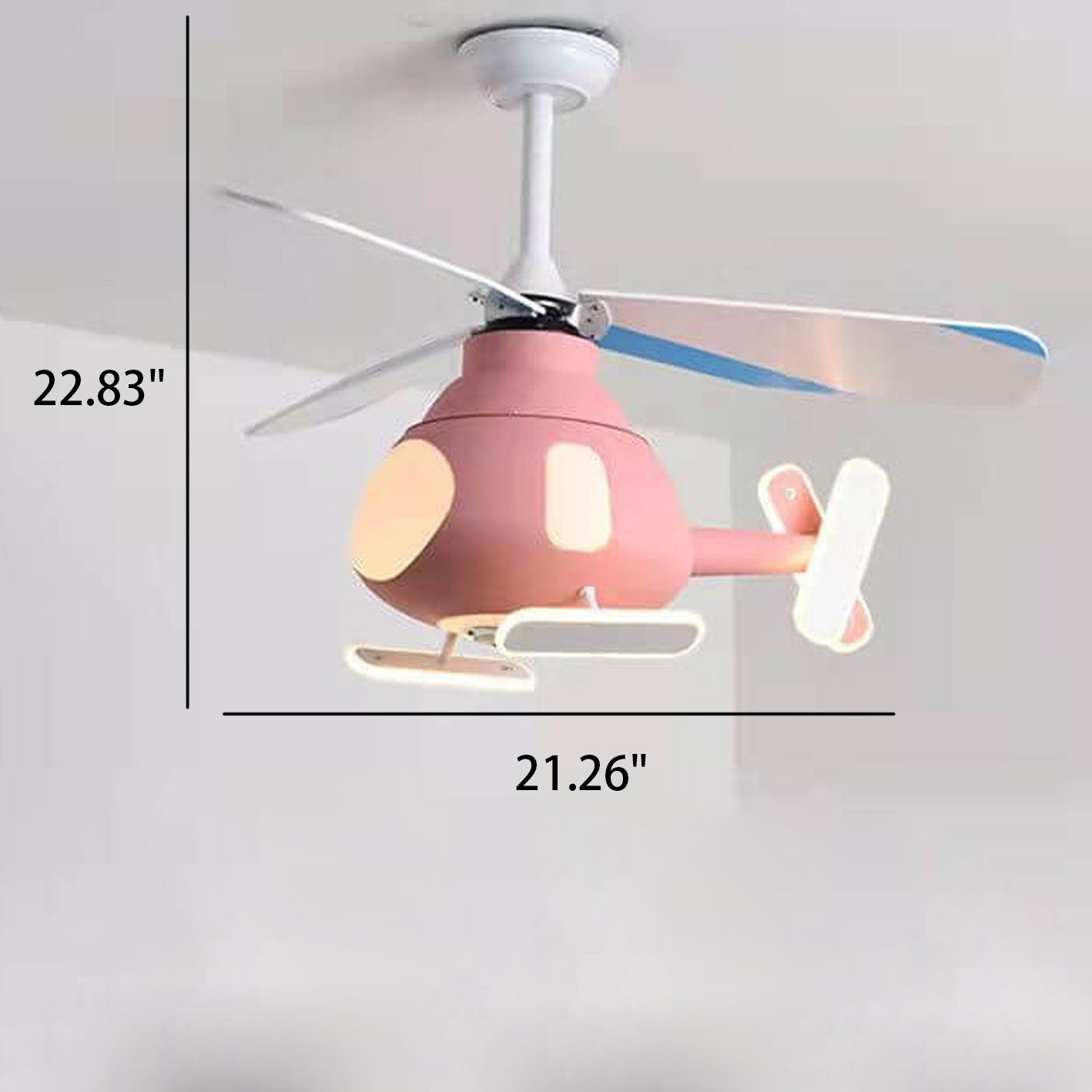Cartoon Aircraft LED Ceiling Fan Light