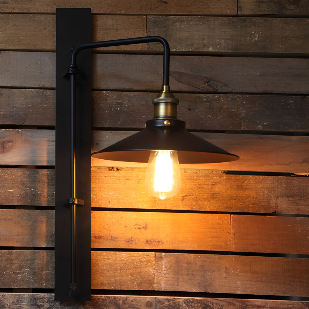 Modern retro wall sconces in metal iron glass