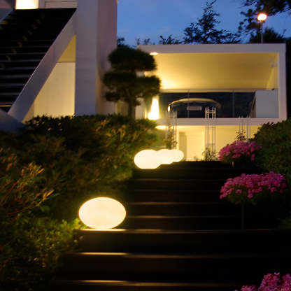 Resin Cobblestone LED Lawn Light Modern Waterproof Outdoor Landscape Lamp-Lighom