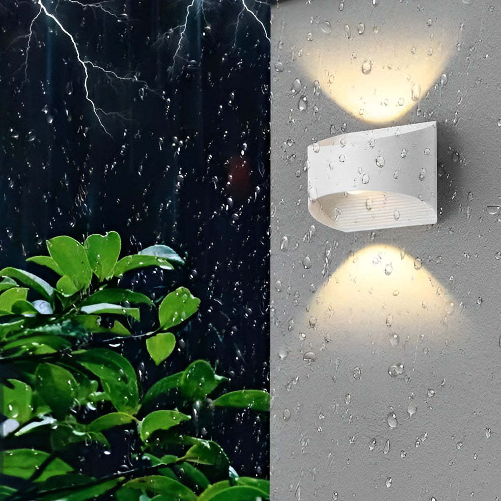 Unique Up and Down Lighting LED Waterproof Modern Exterior Wall Lights-Lighom