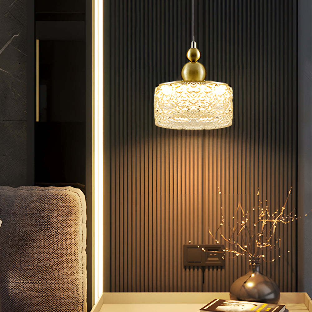 Acrylic Ice Texture Modern Hanging Light