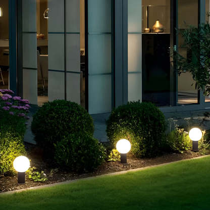 Elegant Round Ball LED Pathway Lights - Waterproof & Sturdy-Lighom