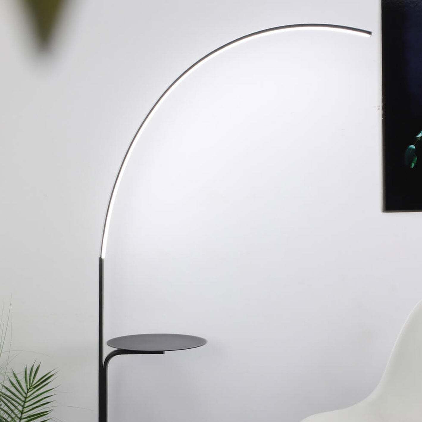 Nordic Minimalist Bending Tray LED Floor Lamp