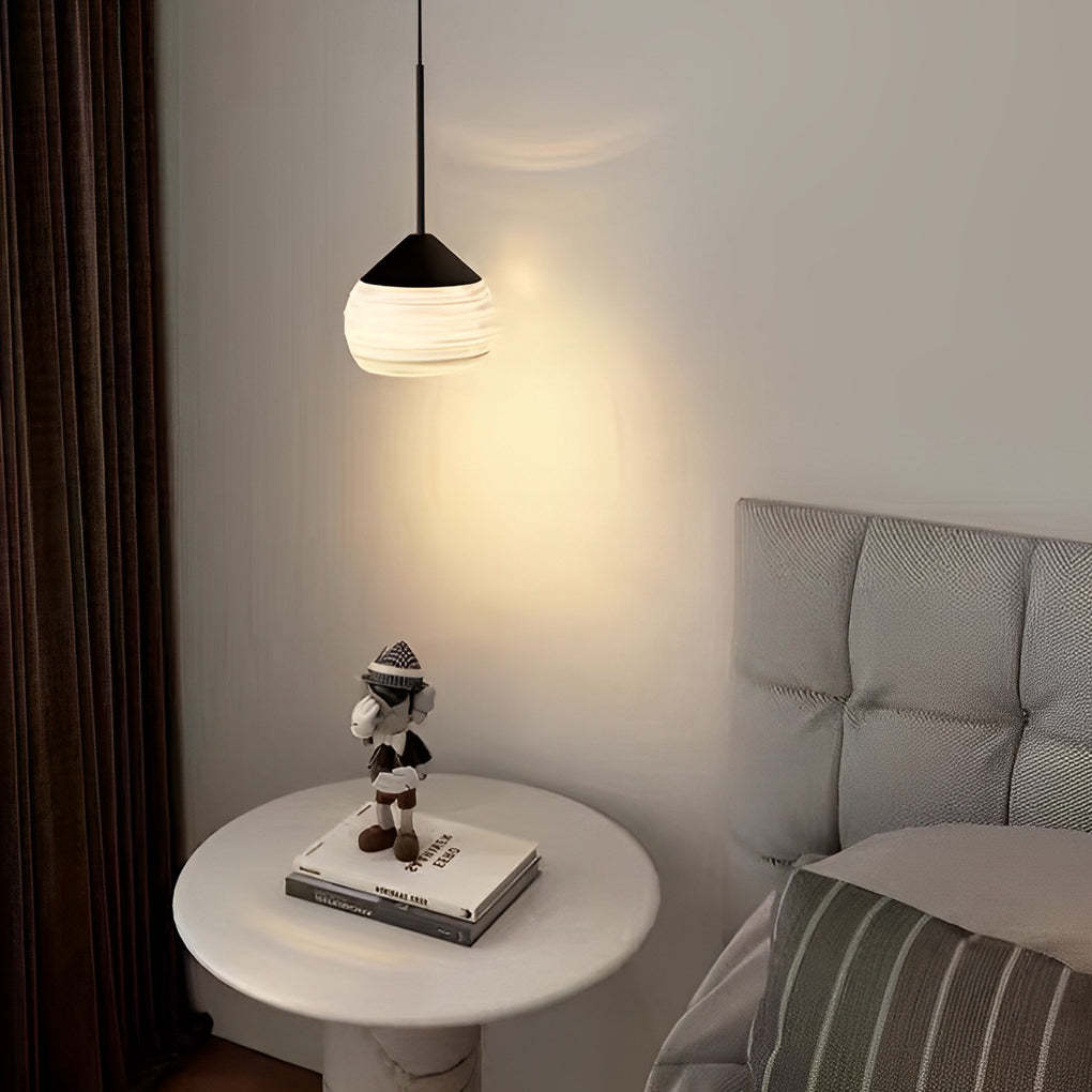Threaded Acrylic Ball Long-Line Nordic Pendant