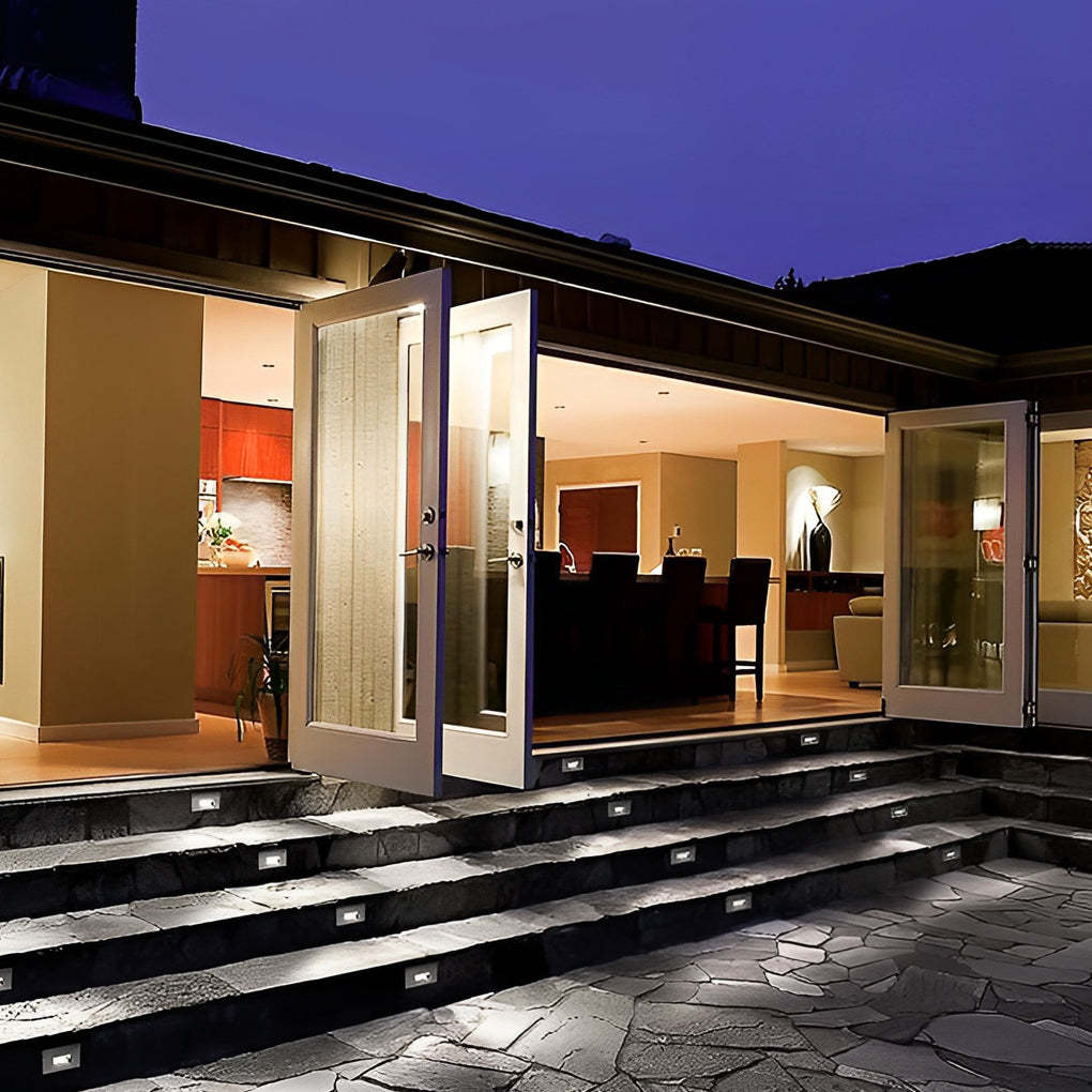 Rectangular & Grilles 3W LED IP65 Stair Wall Reccessed Lights Integrated Step Lighting-Lighom