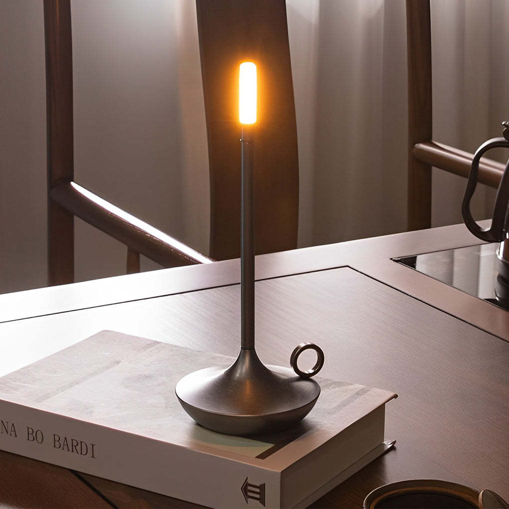 Cordless Candle Wick LED Minimalist Lamp