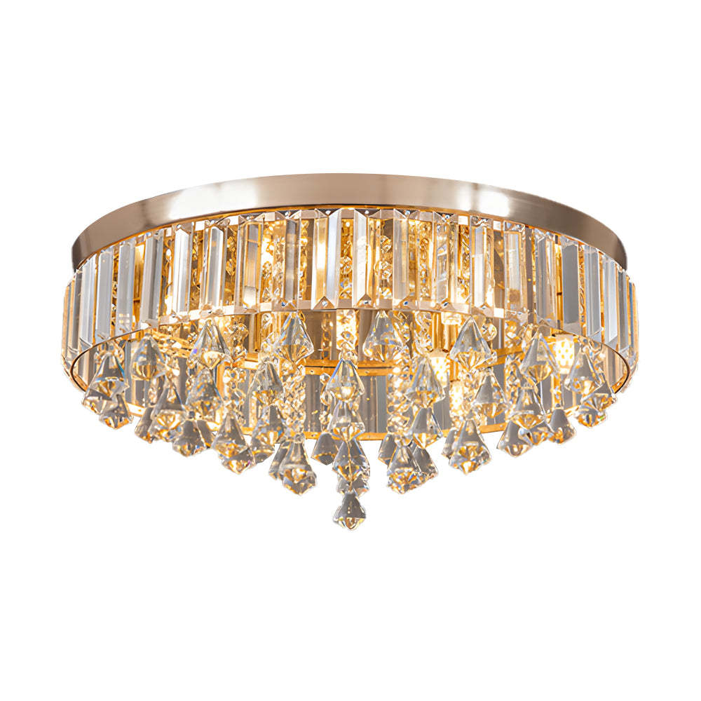 Round Crystal Pendant LED Ceiling Light