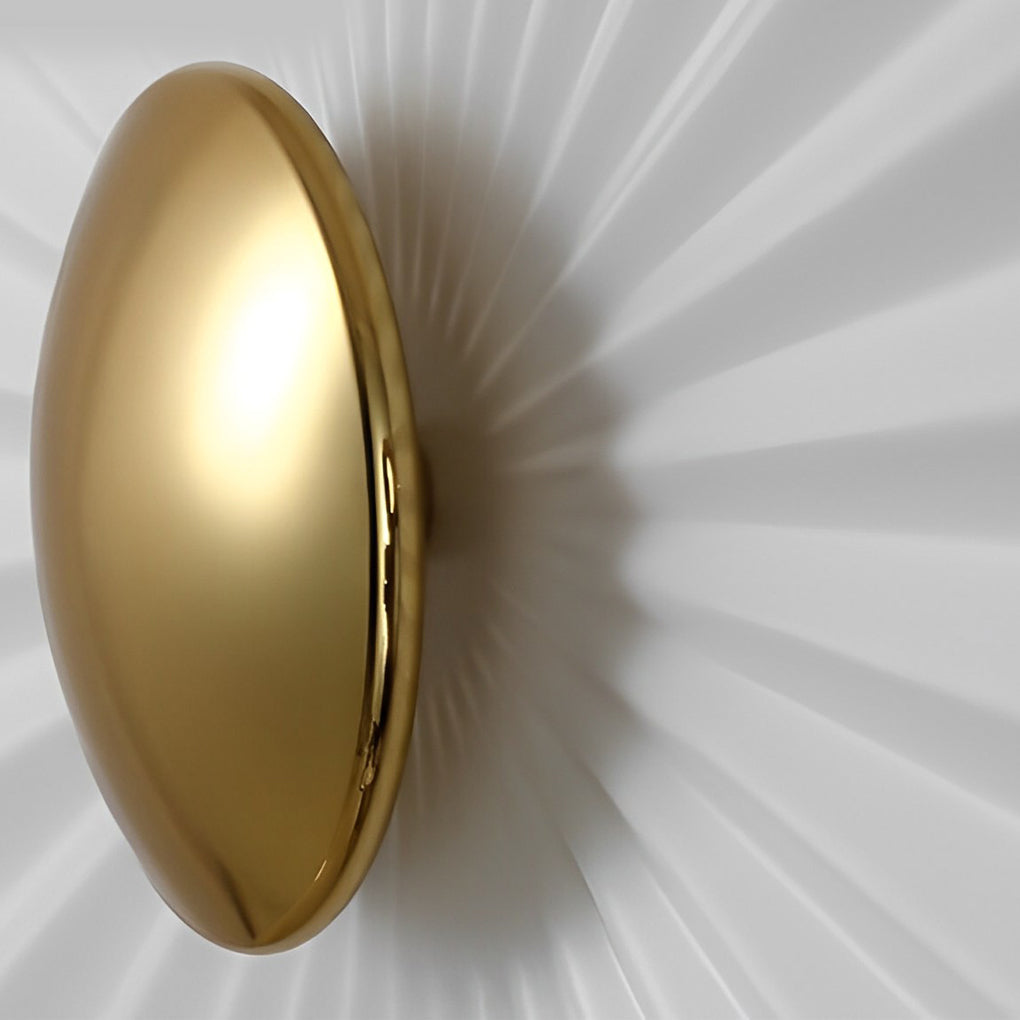 Lotus Leaf Round Pleated LED Creative White Modern Wall Lights Fixture-Lighom