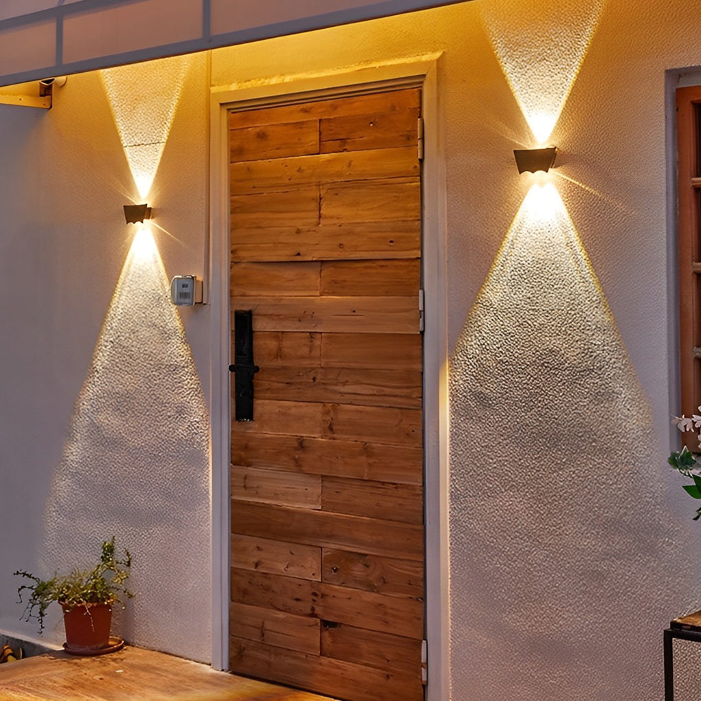 Creative Up and Down Lighting LED Waterproof Black Wall Washer Lights-Lighom