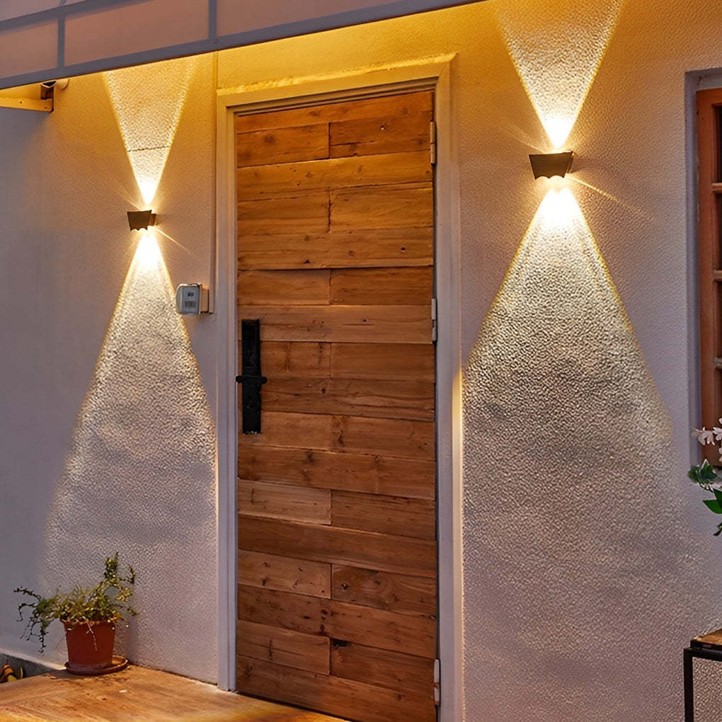 Creative Up and Down Lighting LED Waterproof Black Wall Washer Lights-Lighom