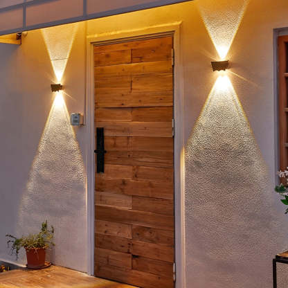Creative Up and Down Lighting LED Waterproof Black Wall Washer Lights-Lighom