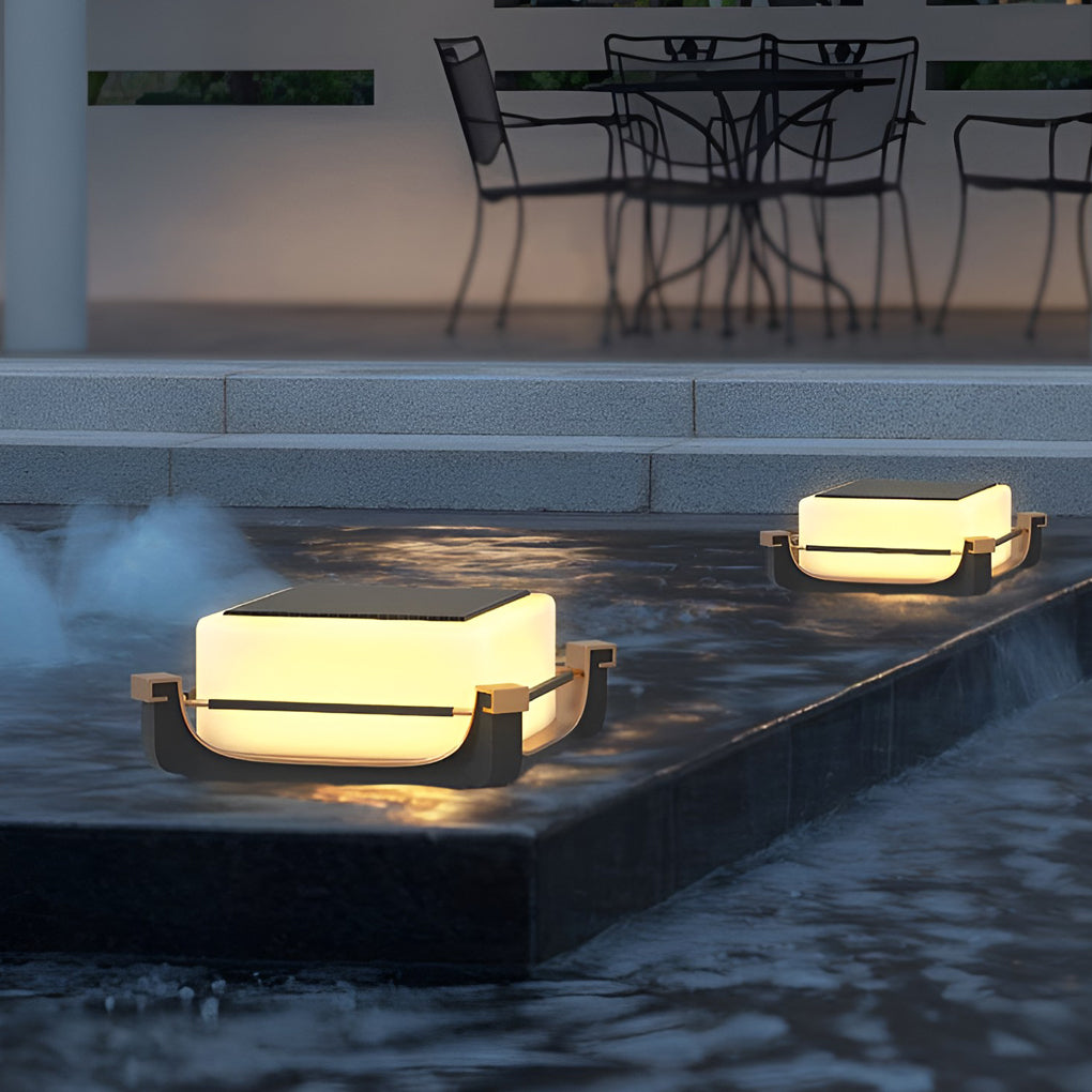 Modern Solar LED Deck Fence Post Light