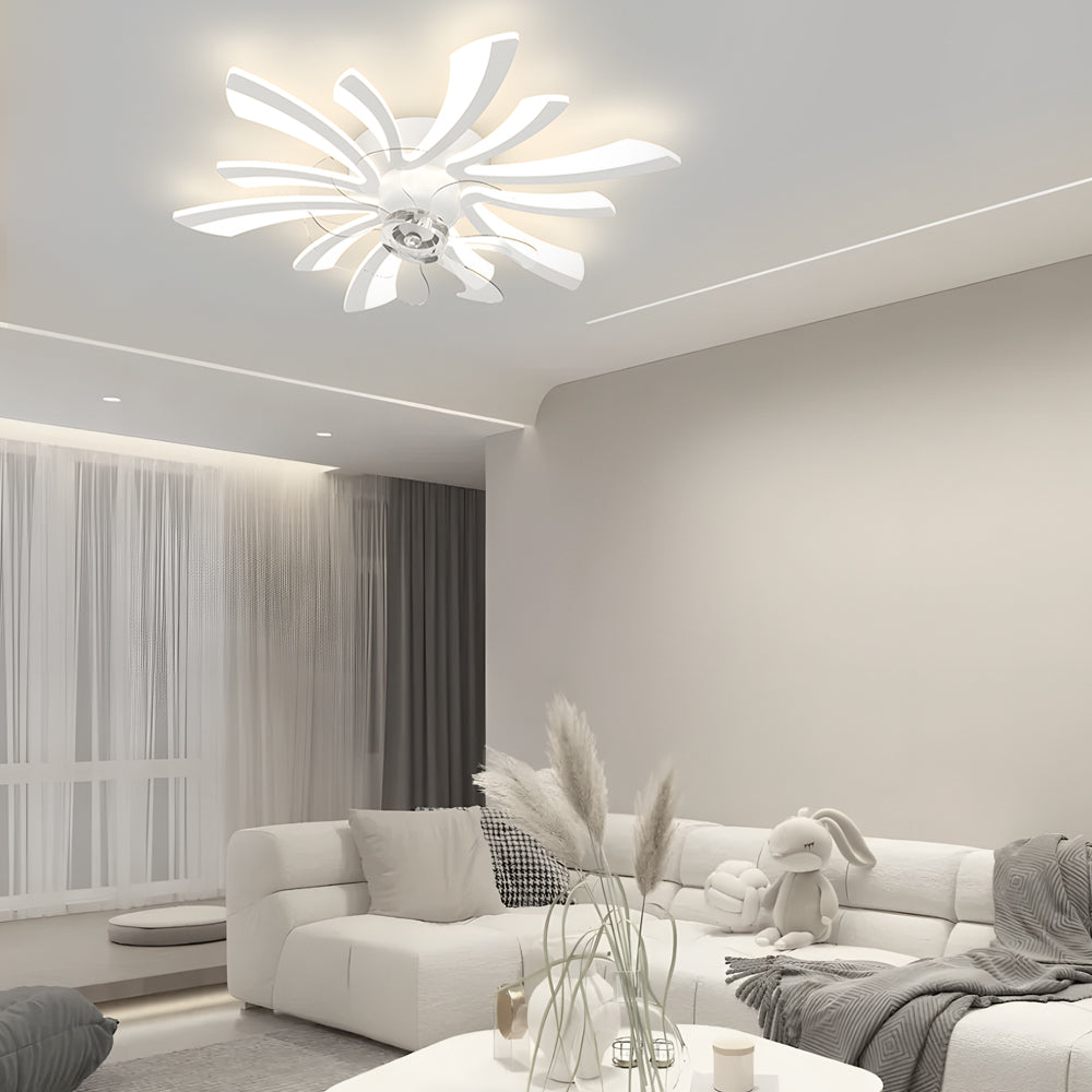 Flower 3-Step Dimming Modern Ceiling Fan