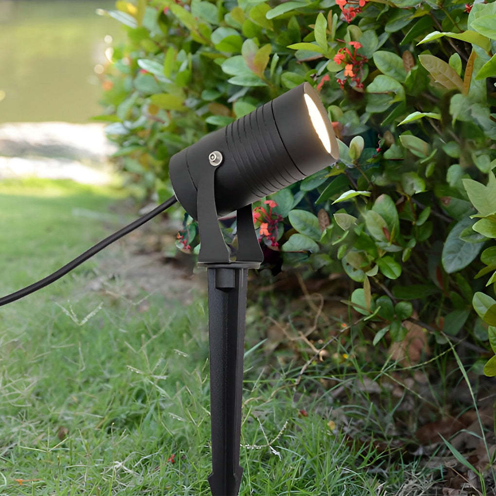 Waterproof LED 10W Black Adjustable Modern Tree Spotlight