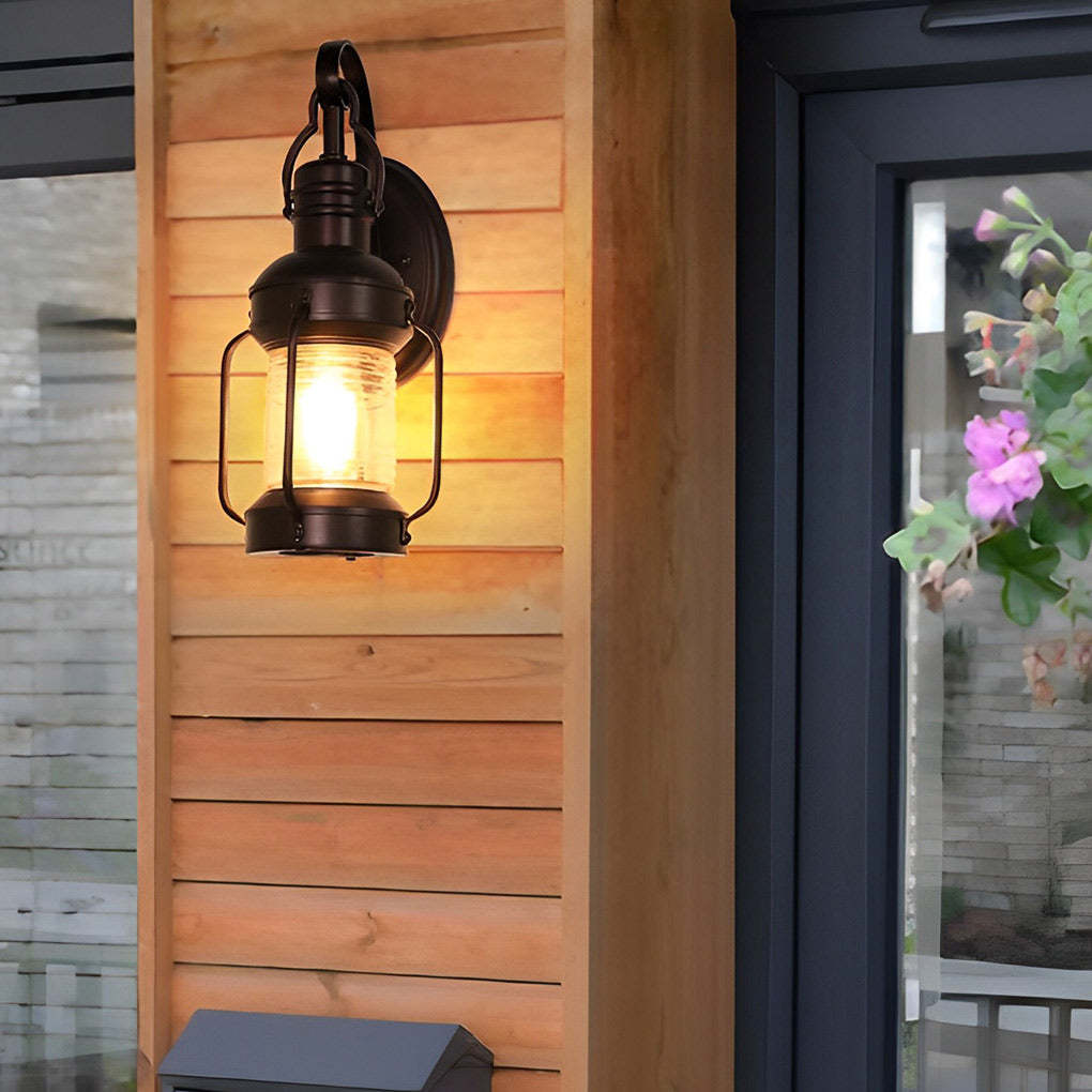 Antique Lantern Aluminum Waterproof LED Outdoor Wall Lamp Lawn Lights-Lighom