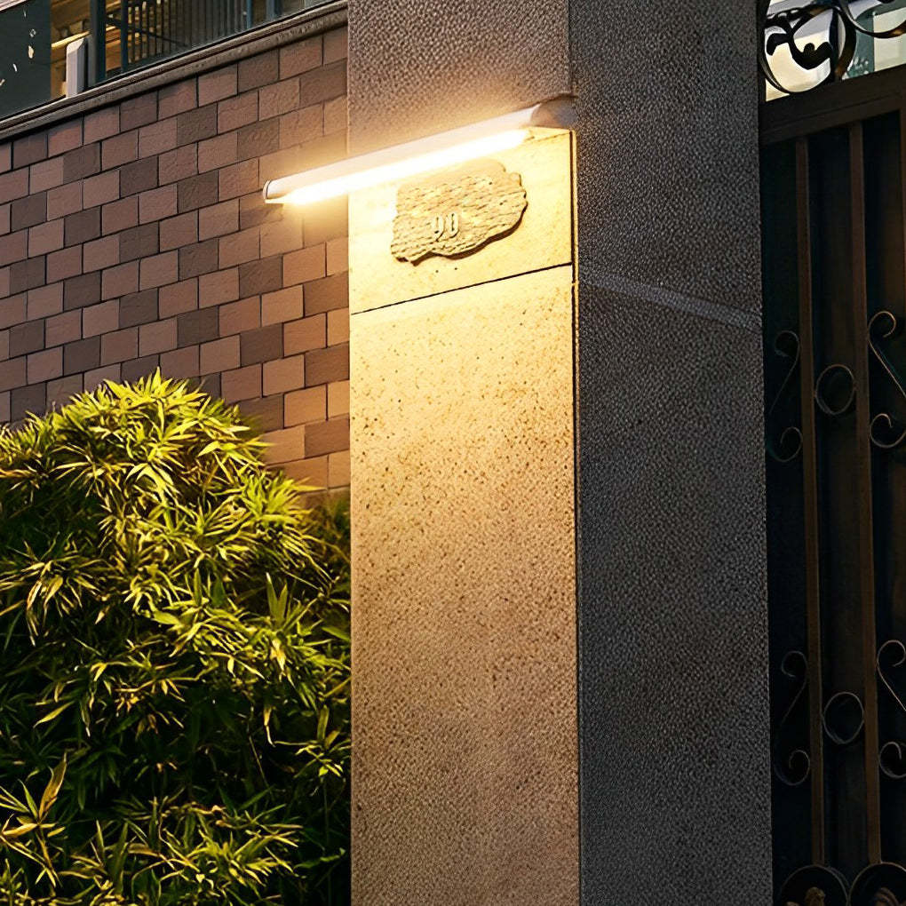 Rectangular Adjustable LED Modern Signboard Solar Wall Lamp