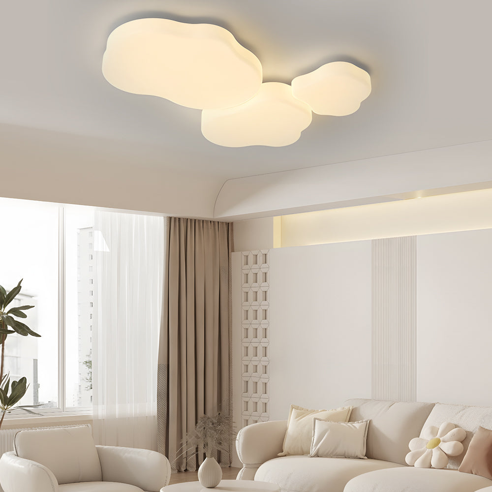 Romantic Cloud LED Milky White Modern Ceiling Lamp