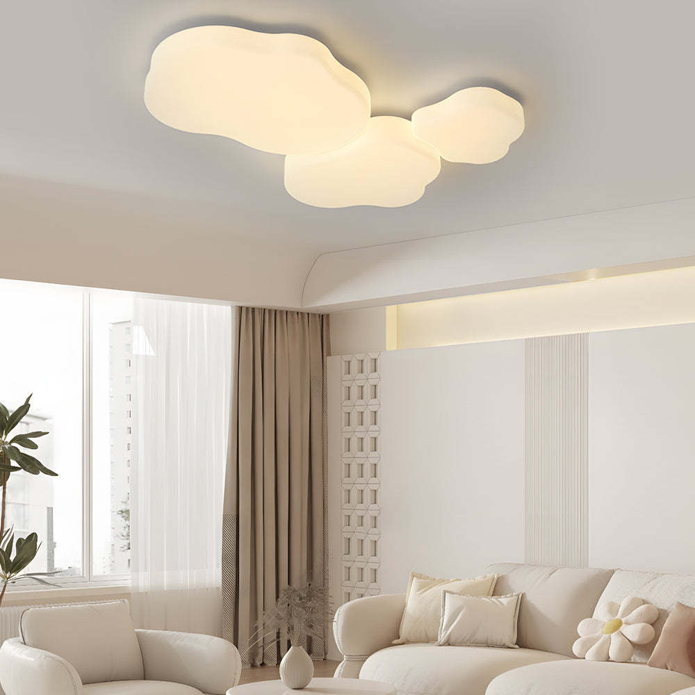 Romantic Cloud LED Milky White Modern Ceiling Lamp