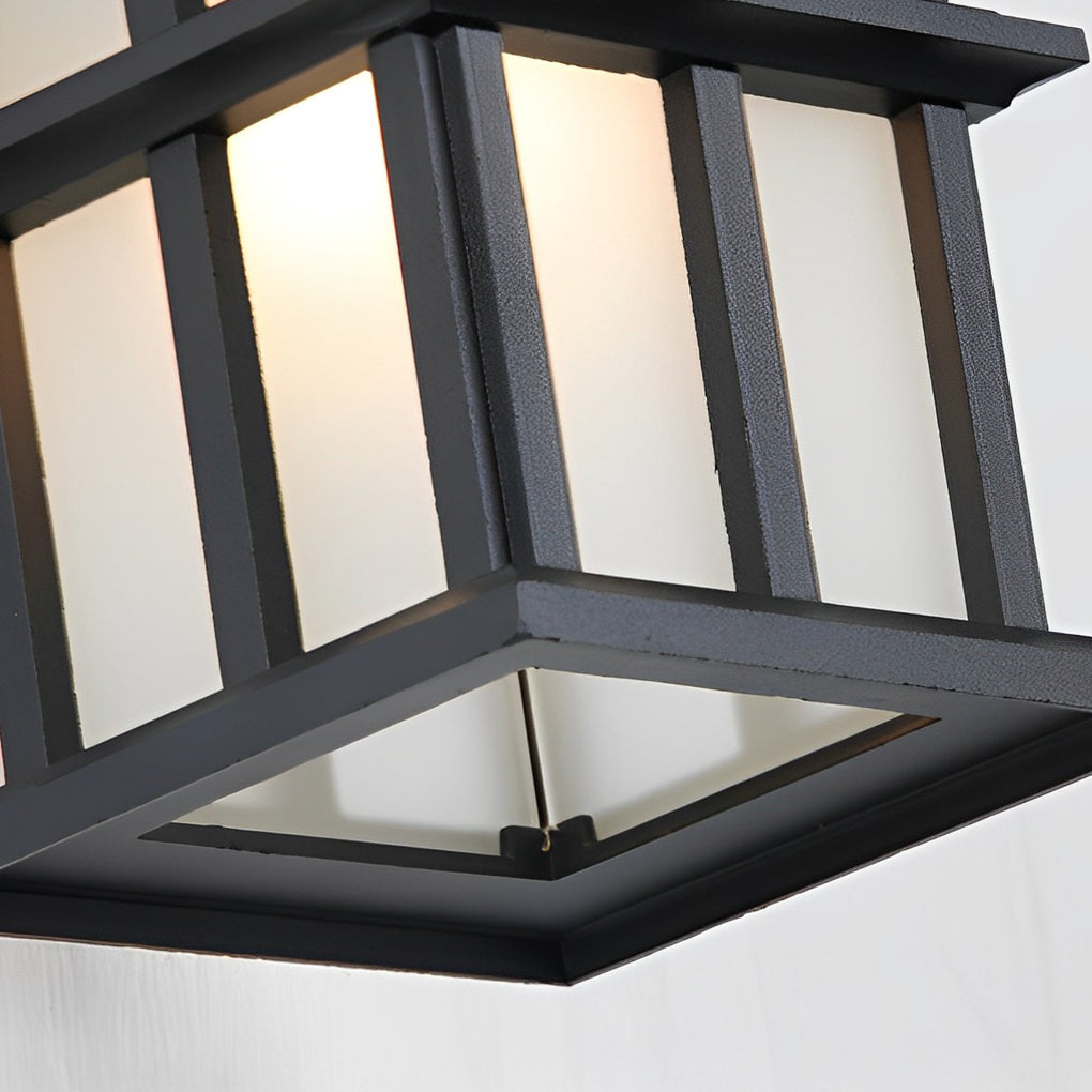 Outdoor Waterproof Aluminum Black European Style Exterior Wall Lights-Lighom