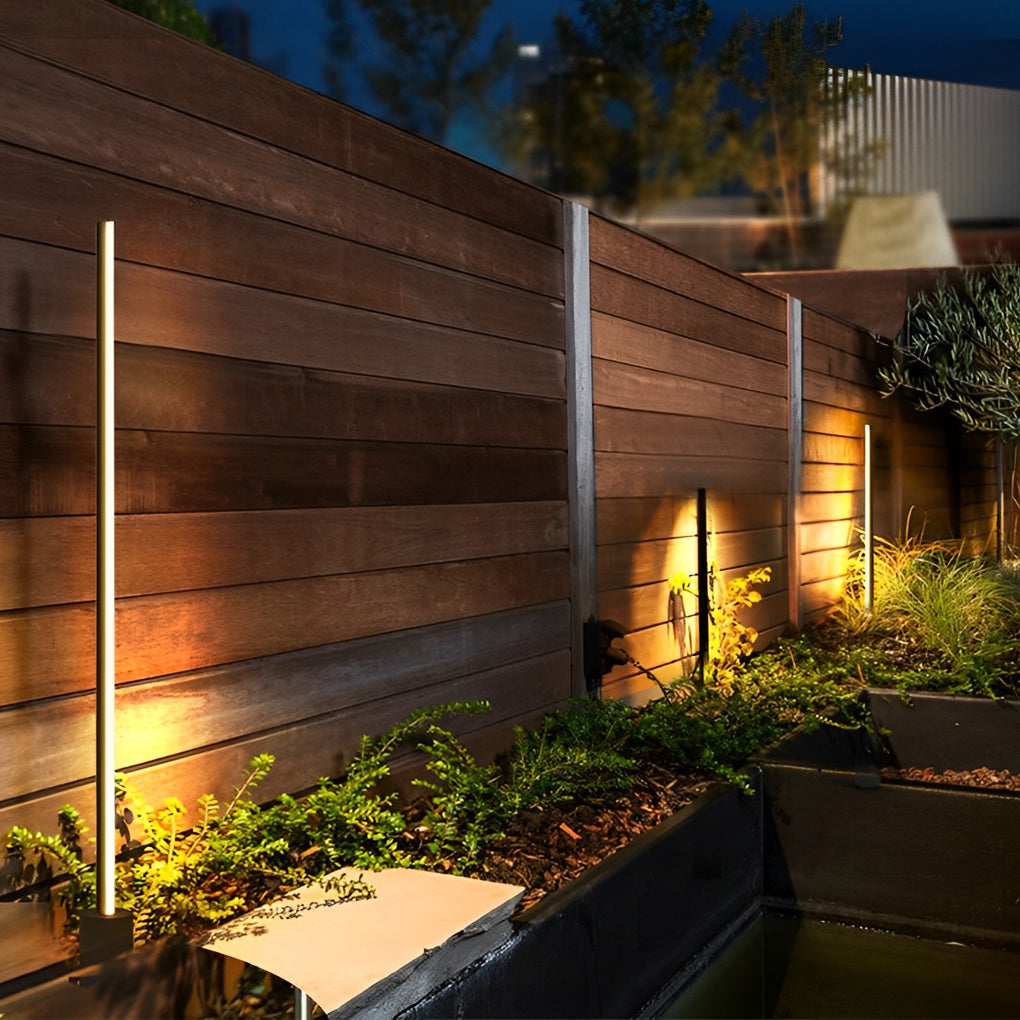 Minimalist Strip LED Waterproof Modern Outdoor Floor Lamp Lawn Lights-Lighom