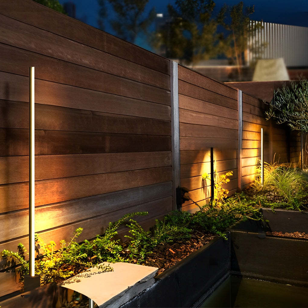 Minimalist Strip LED Waterproof Modern Outdoor Floor Lamp Lawn Lights-Lighom