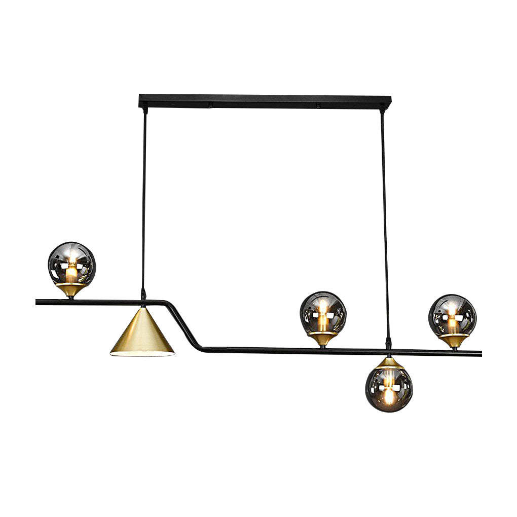 Strip Cone Glass Bubble LED Nordic Chandelier