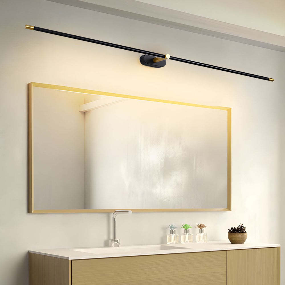 Ultra-Slim Cylindrical LED Bathroom Vanity Light with Indirect Lighting, 26.8''/38.6''/50.4''-Lighom