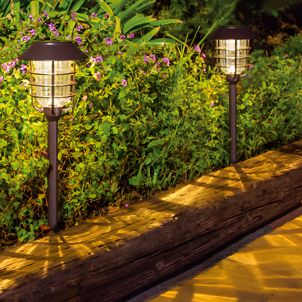 22.8-in Black Mini Torch Solar Pathway Lights Outdoor Lawn LED Lights-Lighom