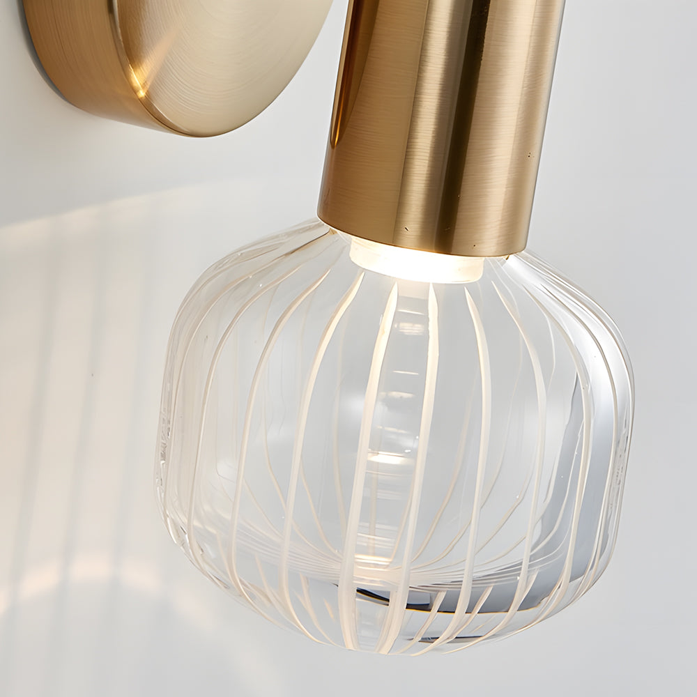 Glass Long Tube up and down Lighting Simple Art Postmodern Wall Light Fixture-Lighom