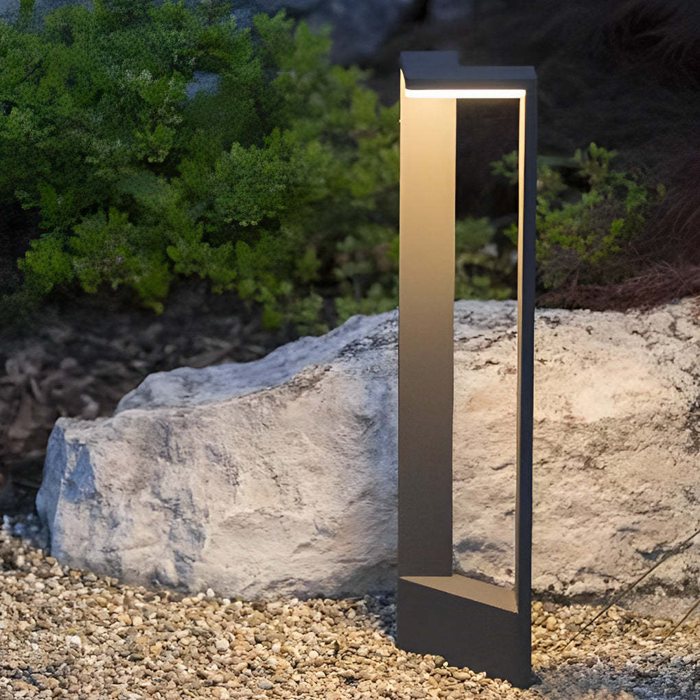 Sleek Linear 12W LED Pathway Light Minimalist Outdoor Landscape Lamp-Lighom