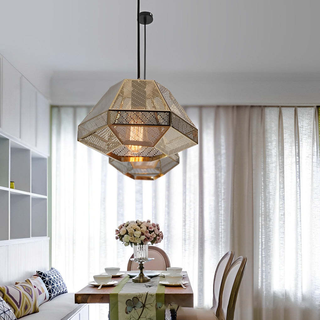Stainless Steel Geometric Nordic Pendant
