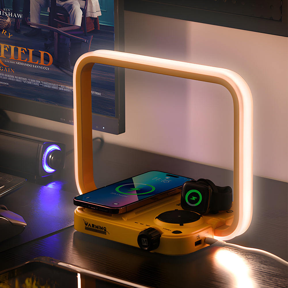 3-in-1 Touch Bedside LED Wireless Charging Lamp