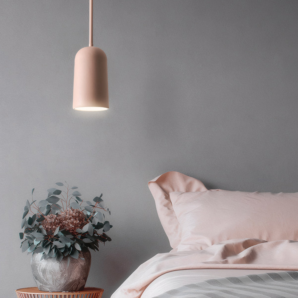 Modern pink arc white pendant lighting, Lighom — Natural White (4000K)
