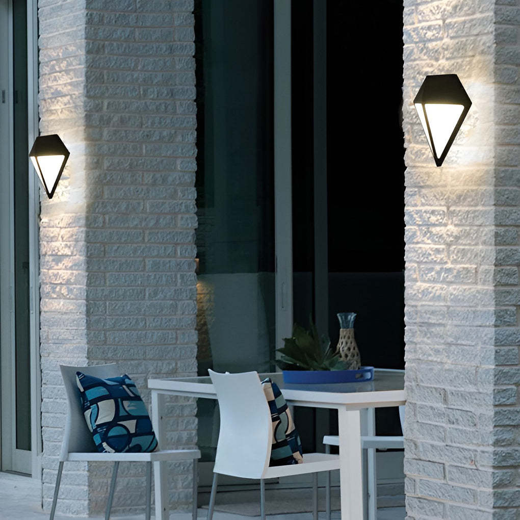 Creative Geometric LED Waterproof Modern Outdoor Wall Lamp Wall Lights Fixture-Lighom